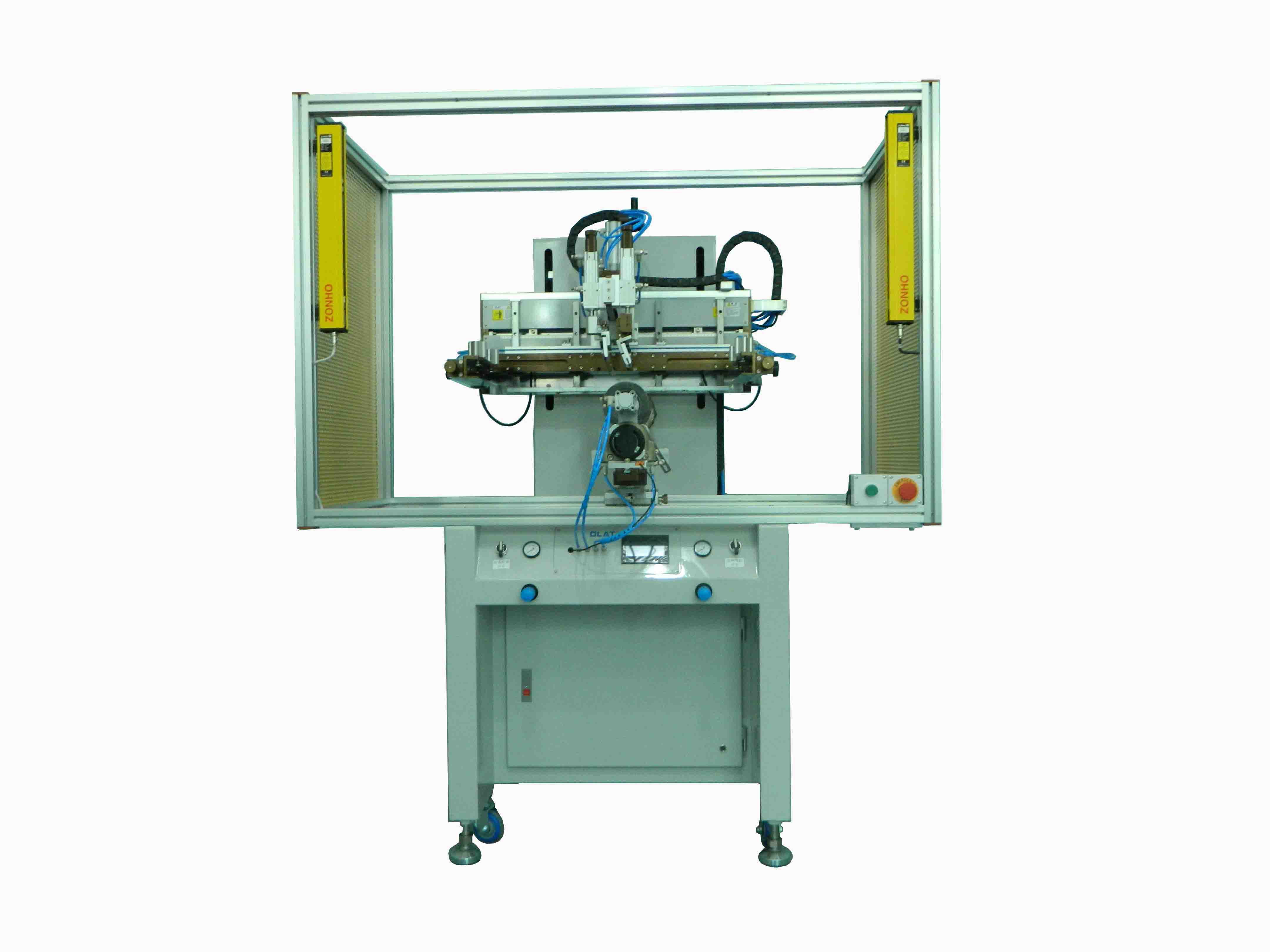 The surface of the piston press Nanjing customer order screen printing machine